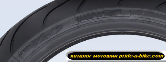 Фотография шины с боку близко модели Michelin Pilot Power