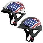 Купить мотошлем дорожный AFX FX-70 Half-Helmet - Flag дешево