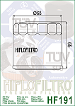 HF191 Масляный фильтр для мотоцикла HIFLO FILTRO
