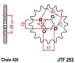 Звезда передняя JT Sprockets JTF253