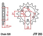 Звезда передняя JT Sprockets JTF283