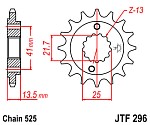 Звезда передняя JT Sprockets JTF296