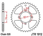 Звезда задняя JT Sprockets JTR1912