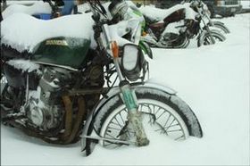 зимнее храненние мотоцикла
