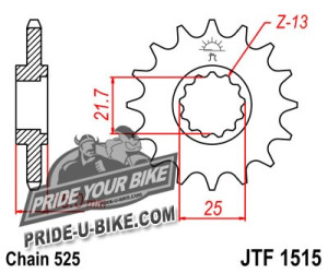 Звезда передняя JT Sprockets JTF1515