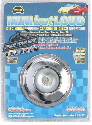 Электронный звуковой сигнал Wolo Mini but Loud MODEL 250-2T хром