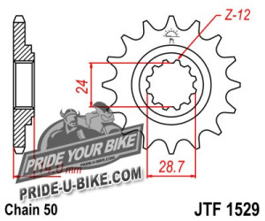 Звезда передняя JT Sprockets JTF1529