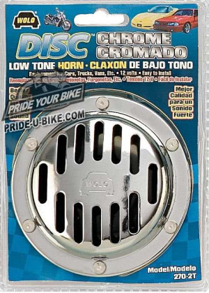 Электронный звуковой сигнал Wolo Deluxe Chrome Disc Horn