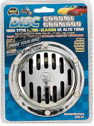 Электронный звуковой сигнал Wolo Deluxe Chrome Disc Horn