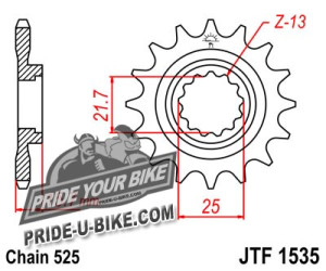 Звезда передняя JT Sprockets JTF1535