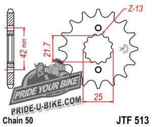 Звезда передняя JT Sprockets JTF513
