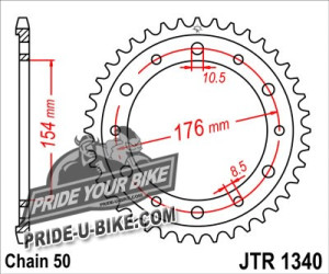 Звезда задняя JT Sprockets JTR1340