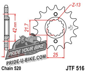 Звезда передняя JT Sprockets JTF516