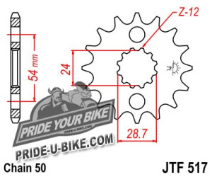 Звезда передняя JT Sprockets JTF517