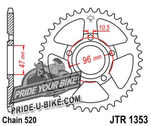 Звезда задняя JT Sprockets JTR1353