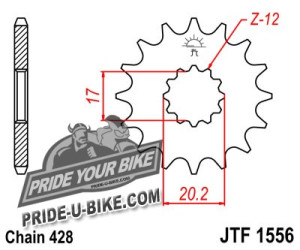 Звезда передняя JT Sprockets JTF1556