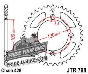 Звезда задняя JT Sprockets JTR798