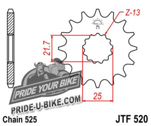 Звезда передняя JT Sprockets JTF520
