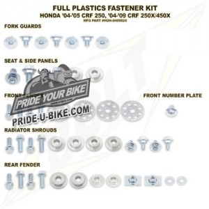 Комплект болтов пластика Honda CRF 250 2004 2005 CRF250R CRF250 Комплект болтов пластика Honda CRF 250 2004 2005 CRF250R CRF250