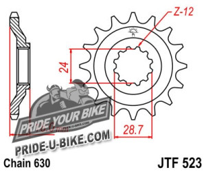 Звезда передняя JT Sprockets JTF523