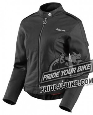 Женская мотокуртка кожаная - Icon Hella Женская мотокуртка кожаная - Icon Hella