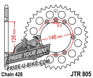 Звезда задняя JT Sprockets JTR805