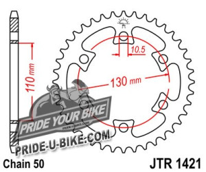 Звезда задняя JT Sprockets JTR1421