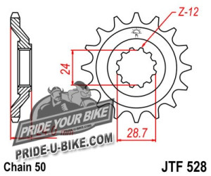 Звезда передняя JT Sprockets JTF528