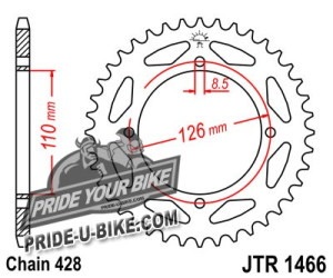 Звезда задняя JT Sprockets JTR1466