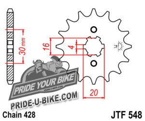 Звезда передняя JT Sprockets JTF548