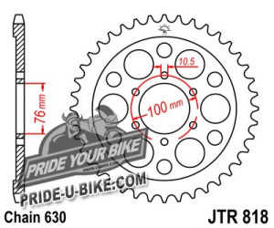 Звезда задняя JT Sprockets JTR818