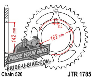 Звезда задняя JT Sprockets JTR1785