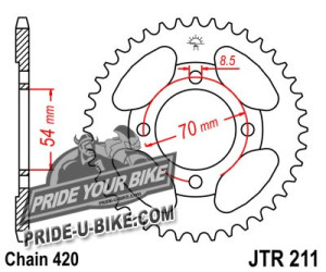 Звезда задняя JT Sprockets JTR211