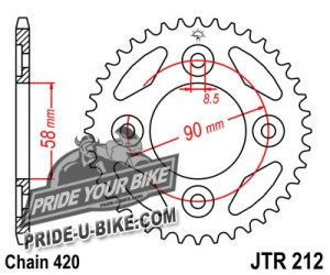 Звезда задняя JT Sprockets JTR212