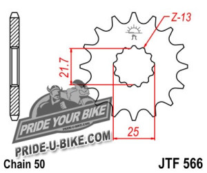 Звезда передняя JT Sprockets JTF566