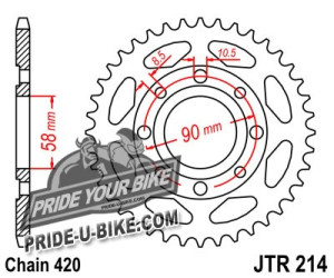 Звезда задняя JT Sprockets JTR214