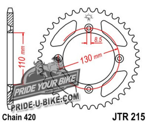 Звезда задняя JT Sprockets JTR215