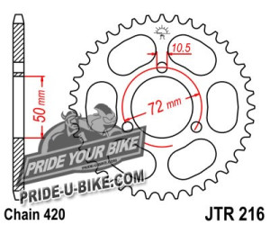 Звезда задняя JT Sprockets JTR216