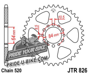 Звезда задняя JT Sprockets JTR826