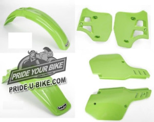 Комплект пластика UFO для Kawasaki KX500 1988 2004 KX 500 Комплект пластика UFO для Kawasaki KX500 1988 2004 KX 500