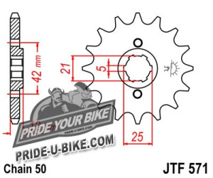 Звезда передняя JT Sprockets JTF571
