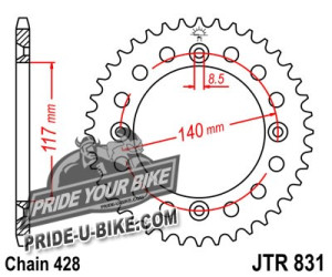 Звезда задняя JT Sprockets JTR831