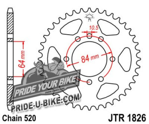 Звезда задняя JT Sprockets JTR1826