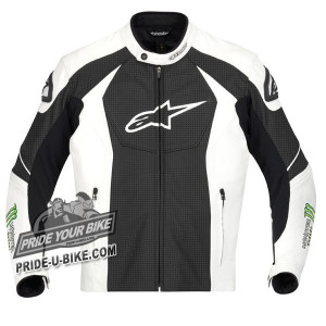 Кожаная мотокуртка Alpinestars GP-M Perforated - Monster Energy Кожаная мотокуртка Alpinestars GP-M Perforated - Monster Energy