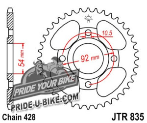 Звезда задняя JT Sprockets JTR835