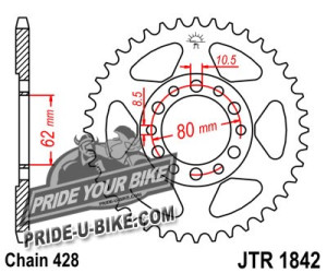 Звезда задняя JT Sprockets JTR1842