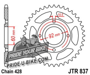 Звезда задняя JT Sprockets JTR837
