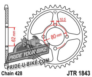 Звезда задняя JT Sprockets JTR1843