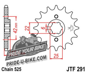 Звезда передняя JT Sprockets JTF291