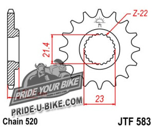 Звезда передняя JT Sprockets JTF583